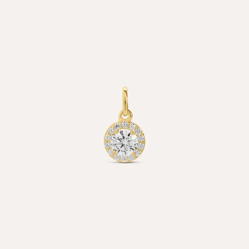 Pendente Punto Luce Poème Oro Giallo Cubic Zirconia