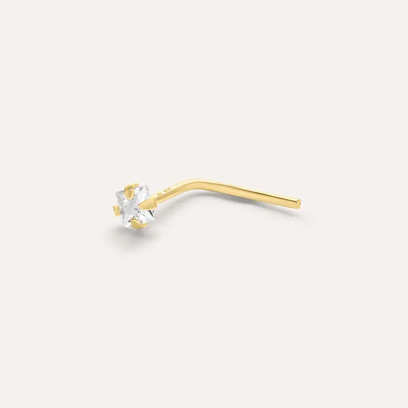 Piercing Naso Bon Ton Oro Giallo Cubic Zirconia