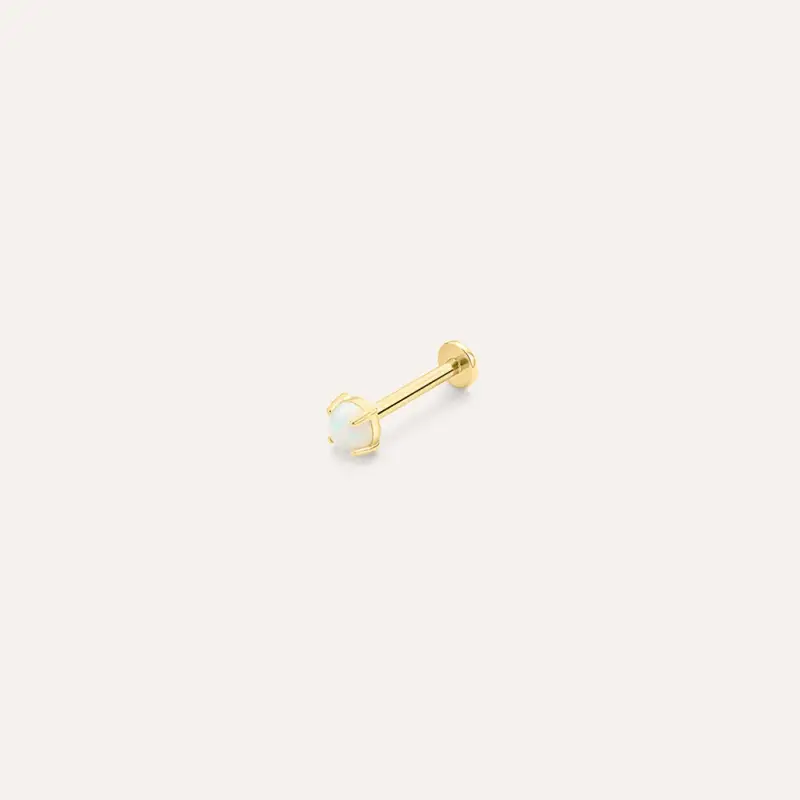 Piercing Orecchio Bon Ton Oro Giallo Opale