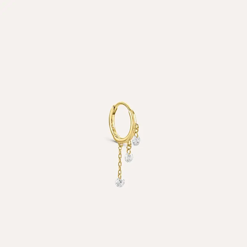 Piercing Orecchio Diamade Glam Oro Giallo Diamante Lab-Grown