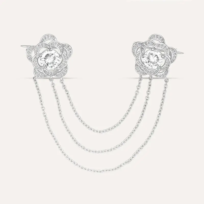 Spilla Silver Elegance Argento Rodiato Cubic Zirconia