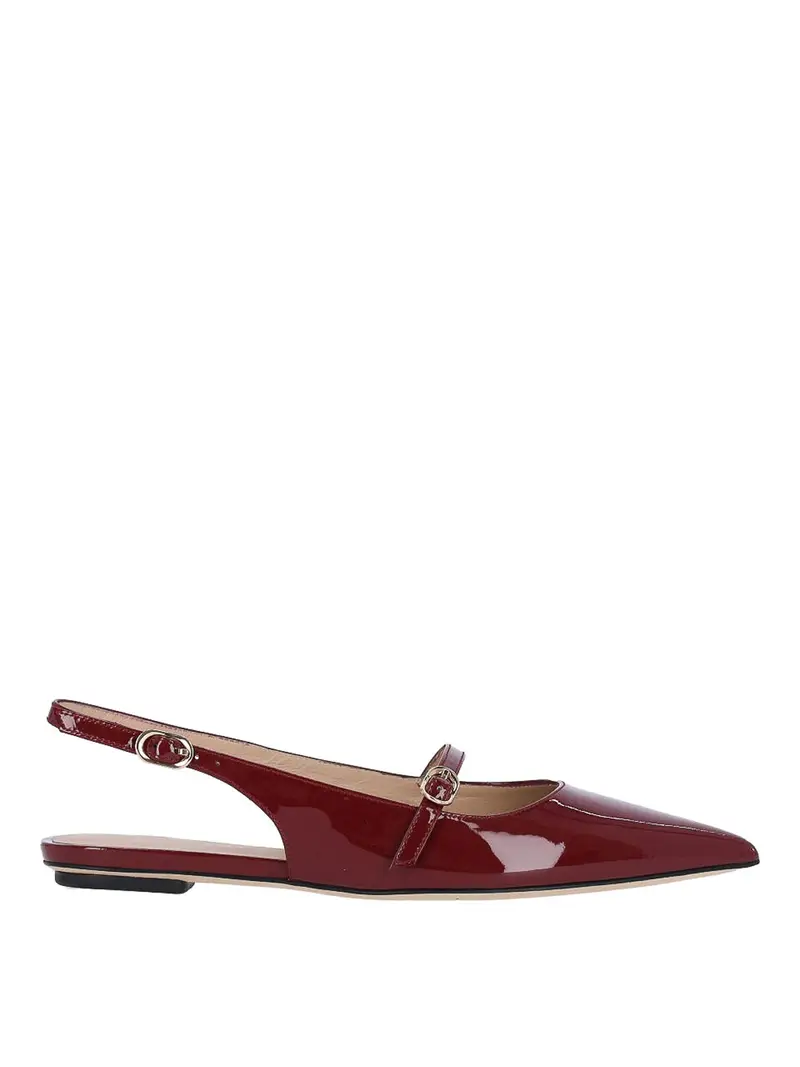 Slingback dei muli Rosso