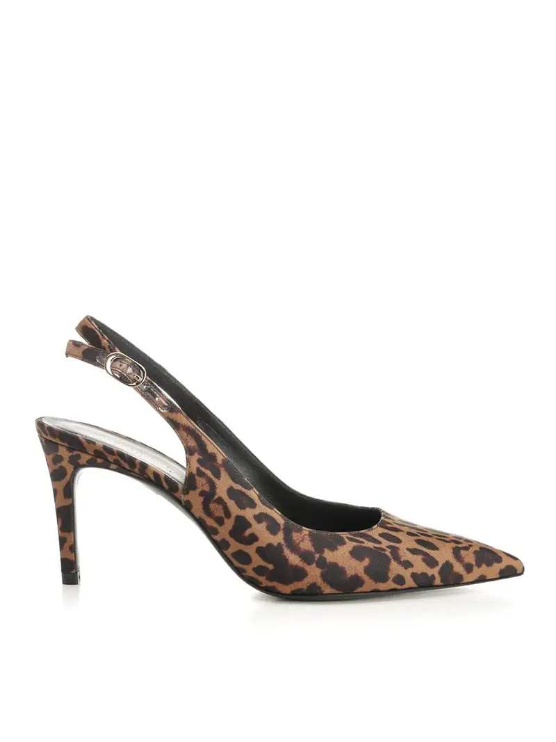 Slingback di stampa leopardo Animalier
