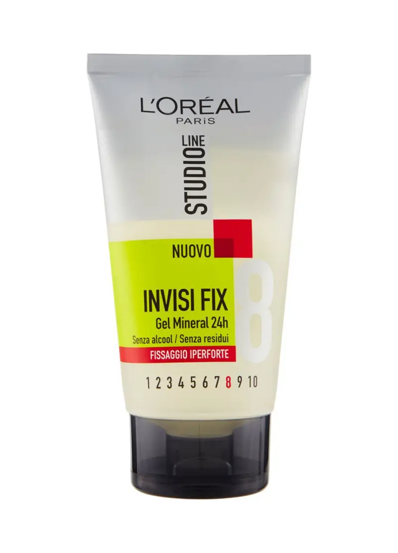 L'oréal Paris Gel Per Capelli Studio Line Invisi Fx Gel Fondant, Fissaggio Iper-forte, 150 Ml., Donna, Bianco