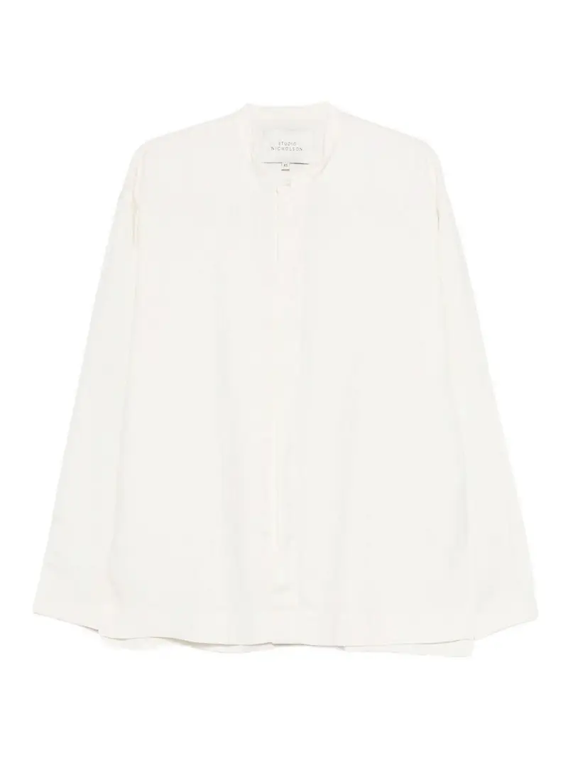 Camicia in Misto Lino del Carso Bianco