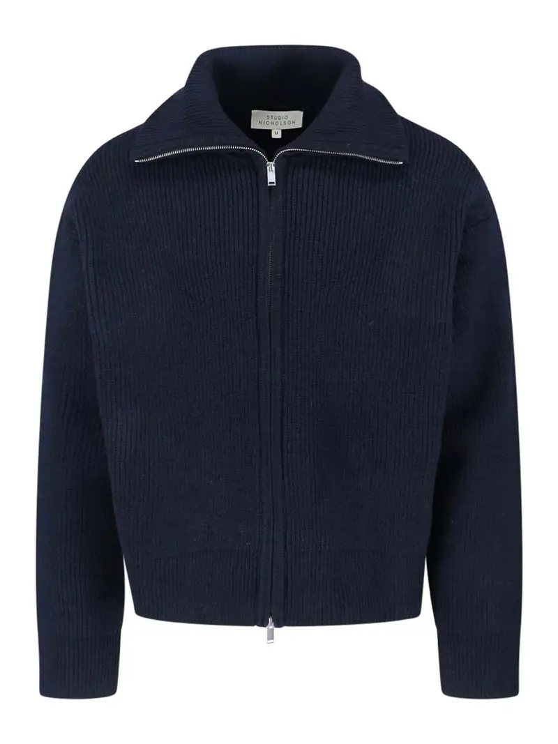 Maglia con cerniera Blu