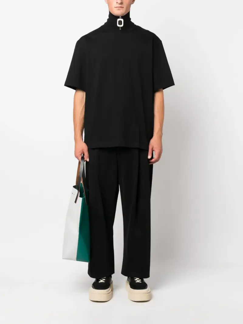 t-shirt boxy Studio Nicholson NERO miniatura 4