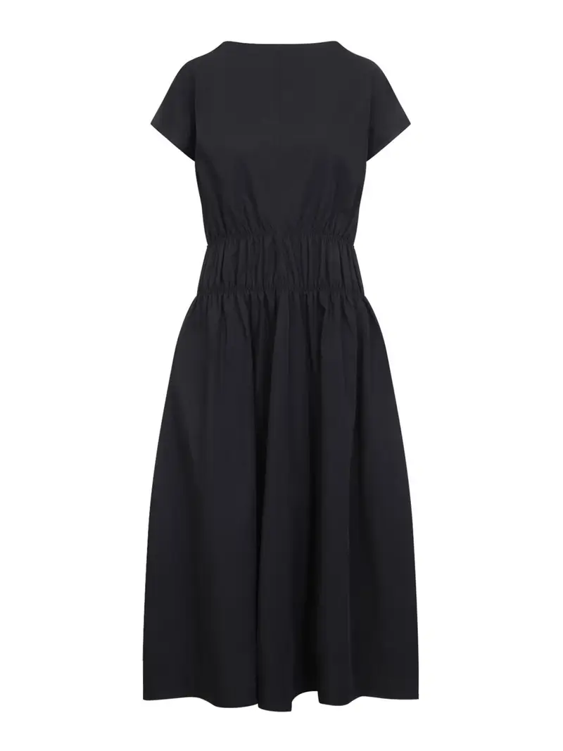 Vestito Simos con volant Grigio