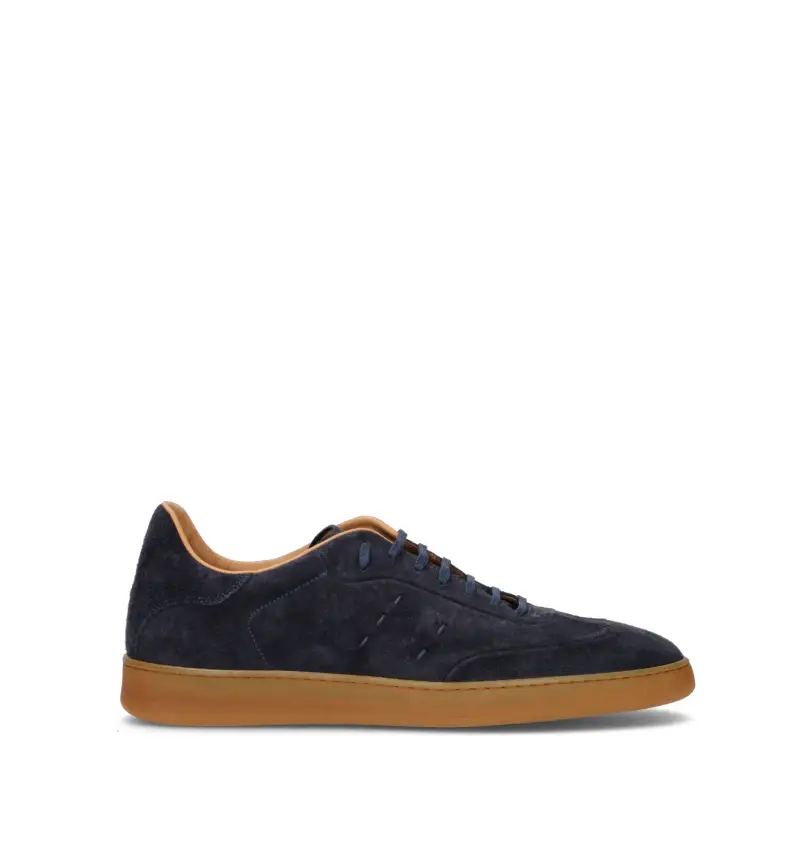 Sneaker uomo blu in suede Vario