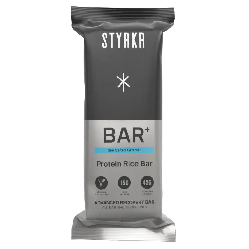 Integratore alimentare al caramello salato Styrkr BAR+ (x12)
