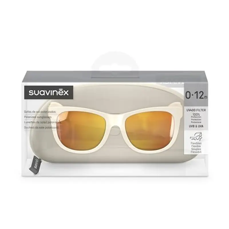 Suavinex Occhiali 2024 Sunglasses, Beige-Forma Quadrata, 0-12 Mesi Unisex Baby miniatura 3