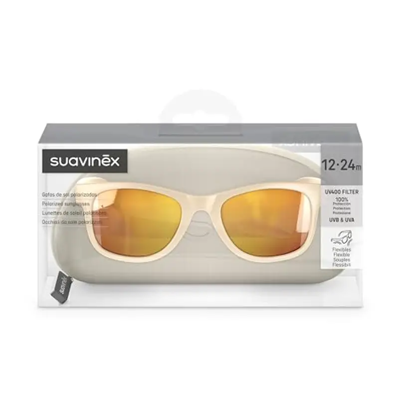 Suavinex Occhiali 2024 Sunglasses, Beige-Forma Quadrata, 12-24 Mesi Unisex Baby miniatura 3