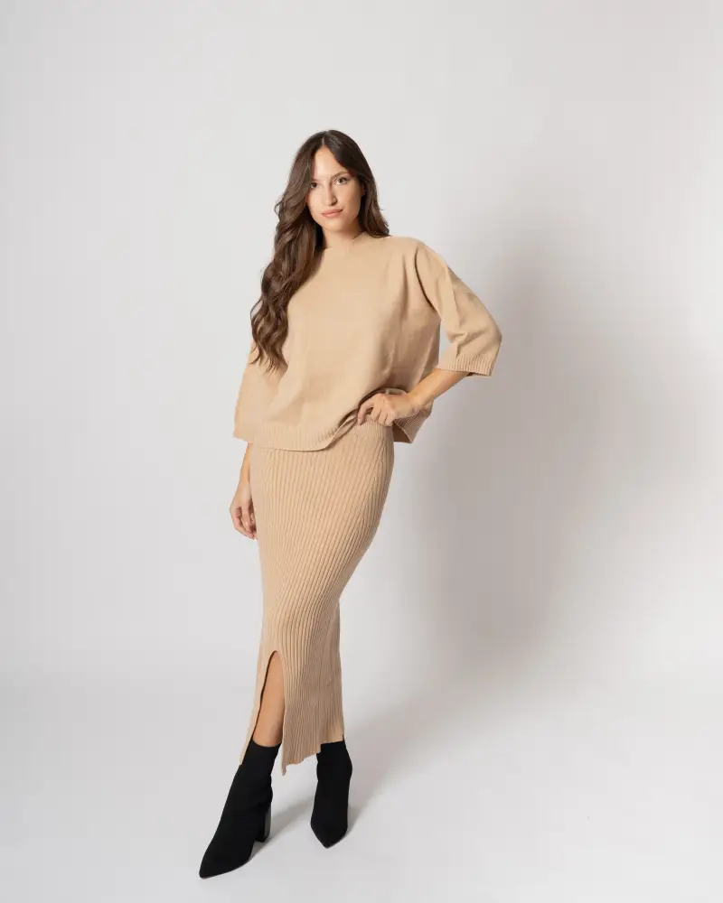 Completo donna beige Cammello