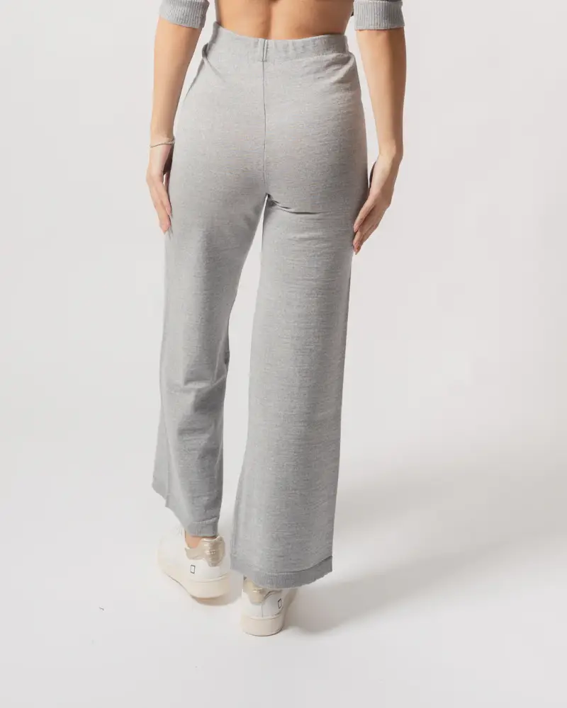 Pantalone lana grigio miniatura 3