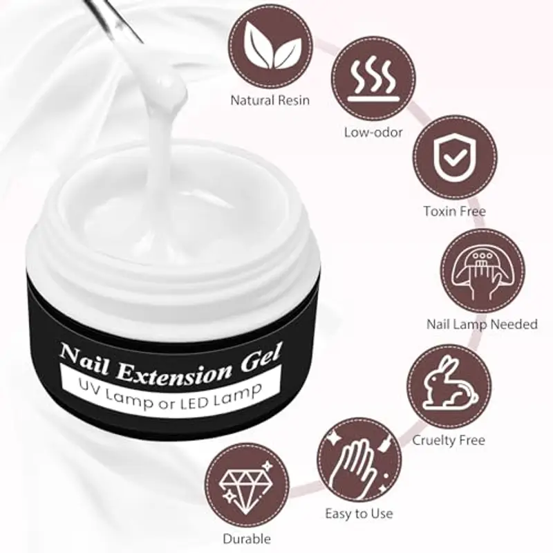 Sularpek 15 ML Gel Unghie, Gel Costruttore, Gel Ricostruzione Unghie, Esente da HEMA e TPO Naturale Gel Monofasico, Gel miniatura 3