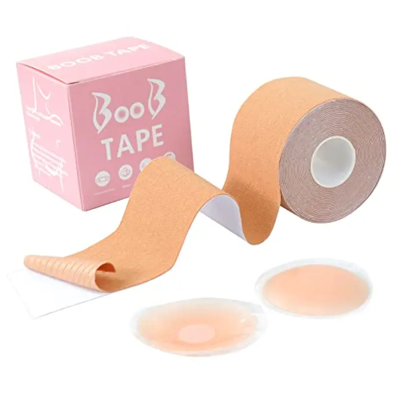 SULARPEK Nastro Adesivo Seno Boob Tape con Copri Capezzoli
