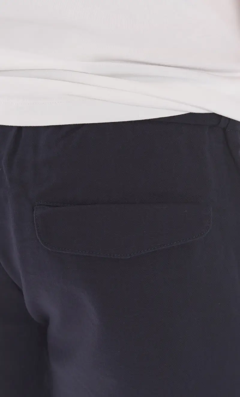 Bermuda sun 68 in lino, colore blu miniatura 2