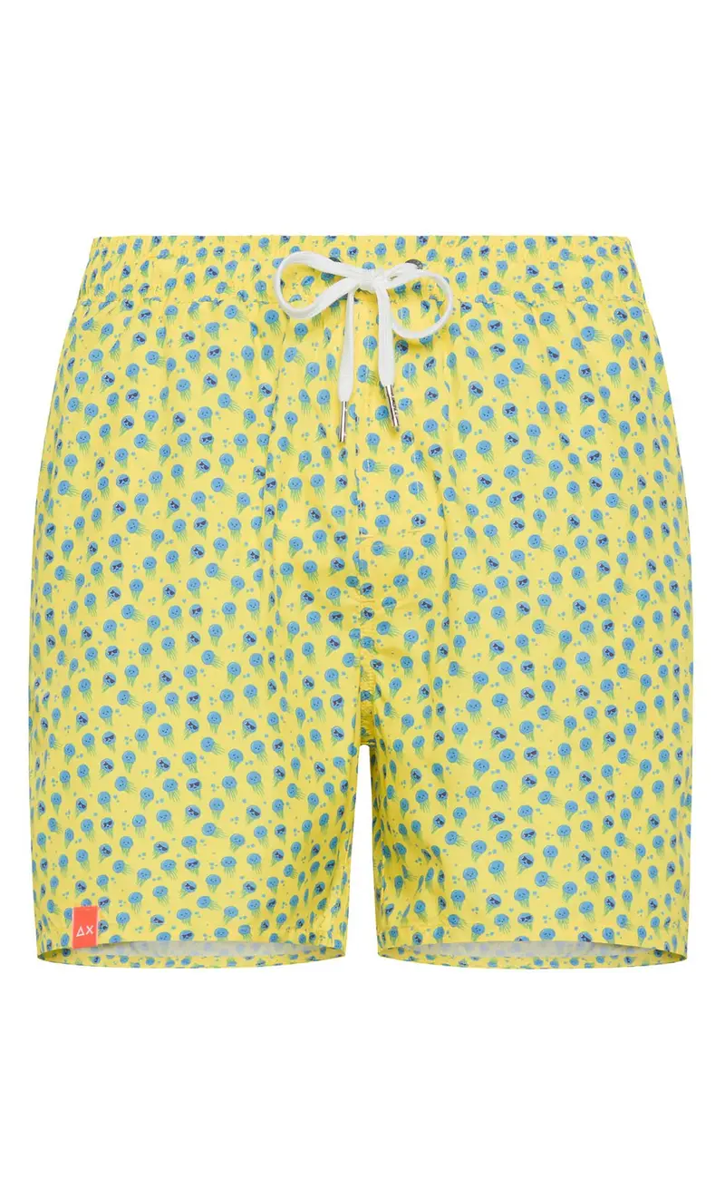 Costume sun 68 con meduse giallo, colore giallo