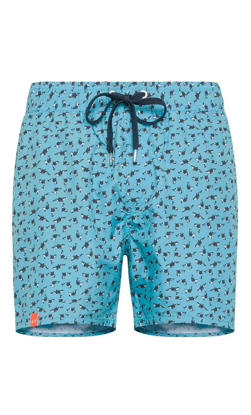 Costume sun 68 con ocrche turchese, colore turchese