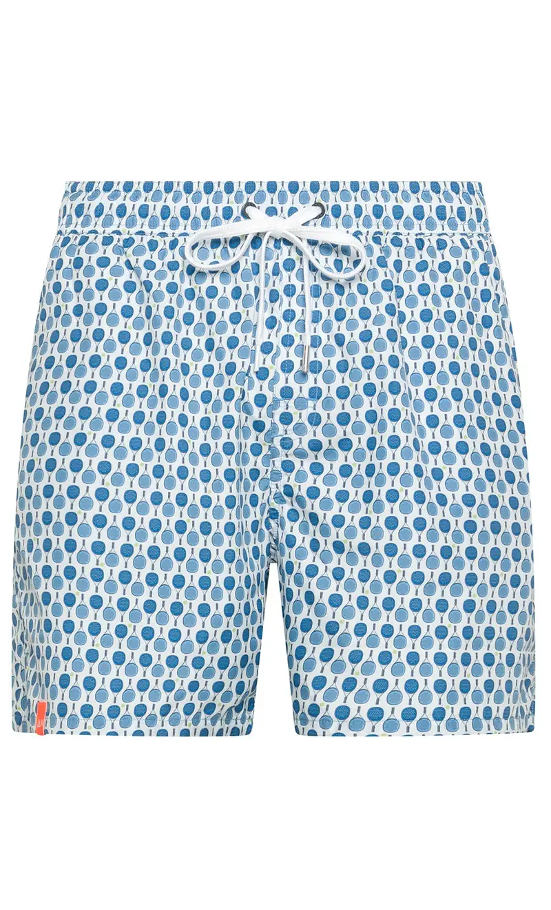 Costume sun 68 con racchette da tennis, colore bianco