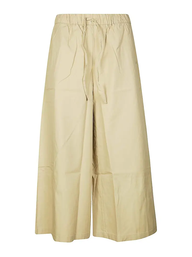Pantalone Gamba Larga Crema