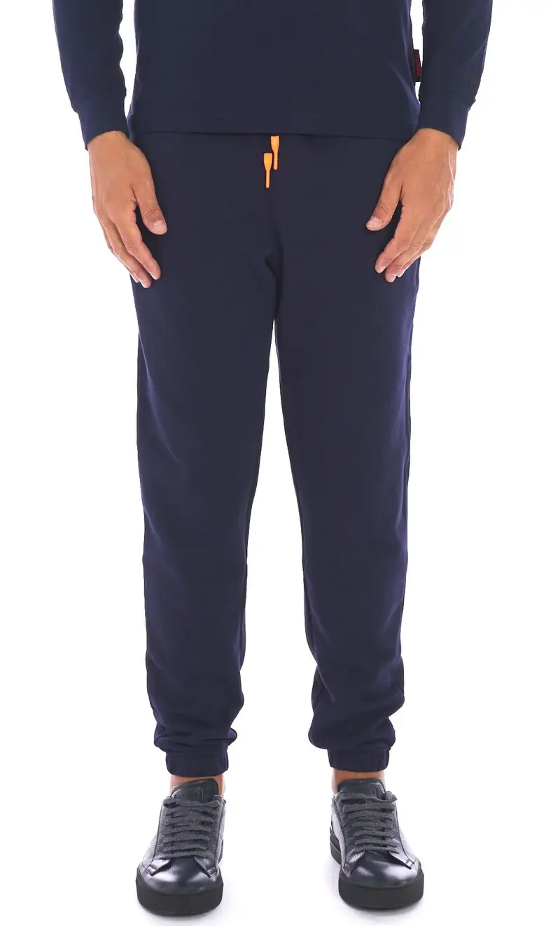 Pantalone in felpa sun 68 sport, colore blu