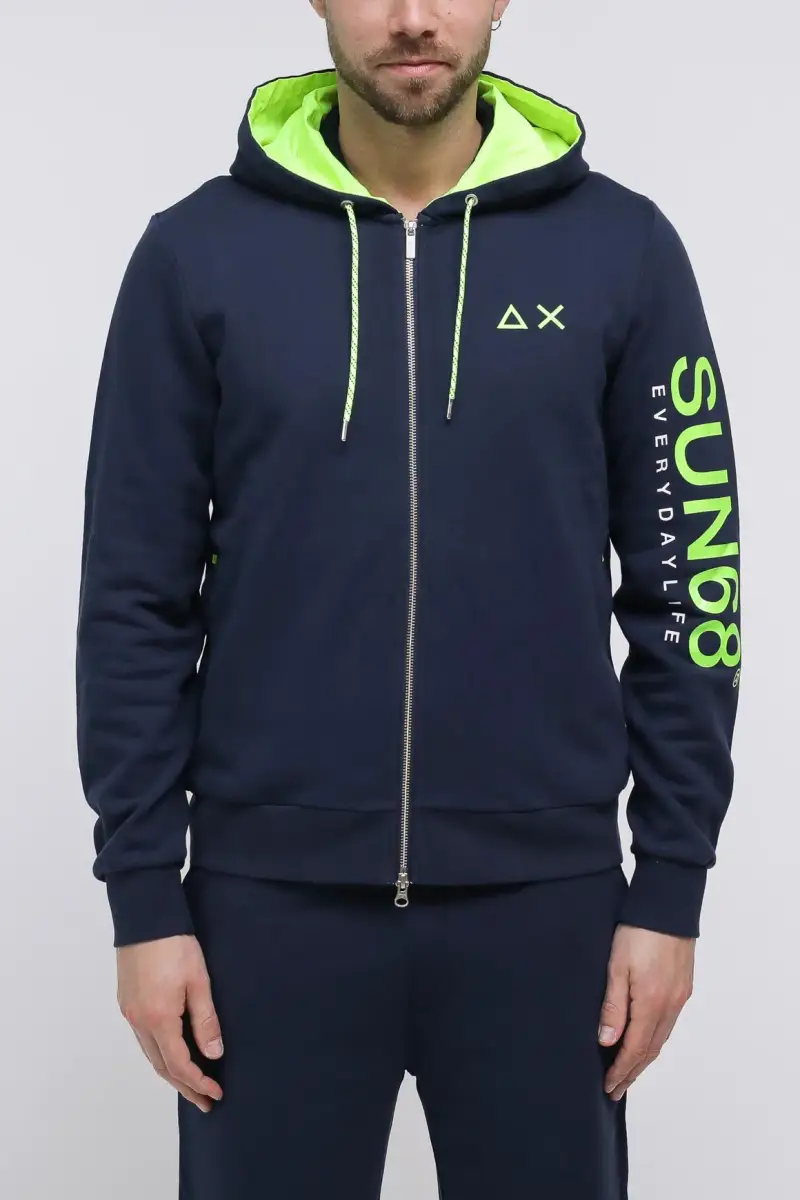 Sun68 Hoodie Zip miniatura 2