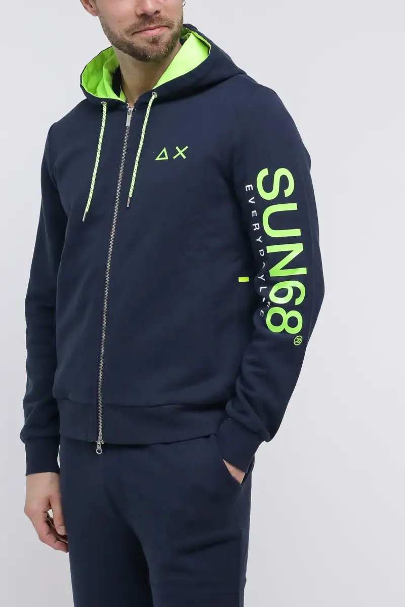 Sun68 Hoodie Zip miniatura 3