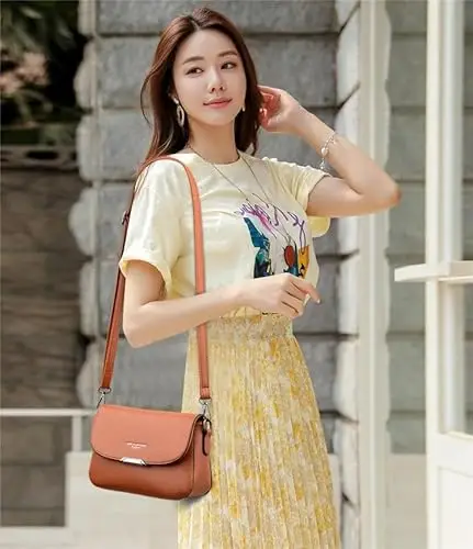 Sun Awesome Borsa a tracolla Donna Marrone 2862127 miniatura 3