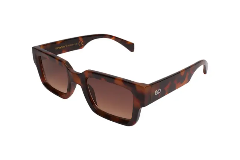 SUN LOVERS Unisex SLS139 Tartaruga scuro/Marrone sfumato Occhiali da sole Policarbonato Tartaruga Marrone Squadrata Normale Sfumato