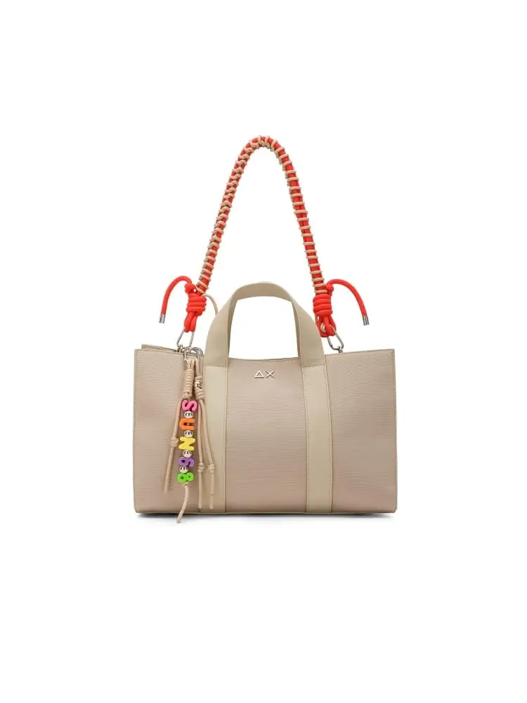 borsa donna media everyday in nylon beige