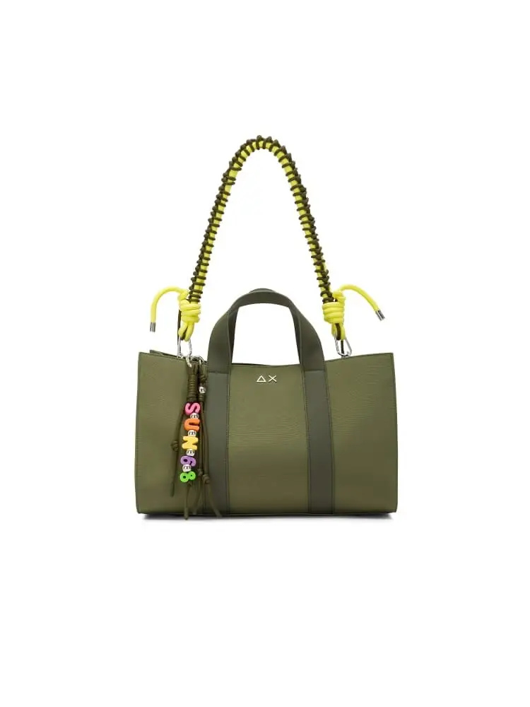 borsa donna media everyday in nylon verde