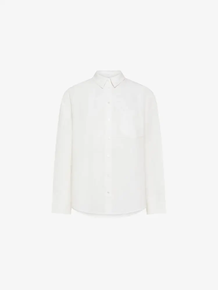 camicia bianca donna mini logo