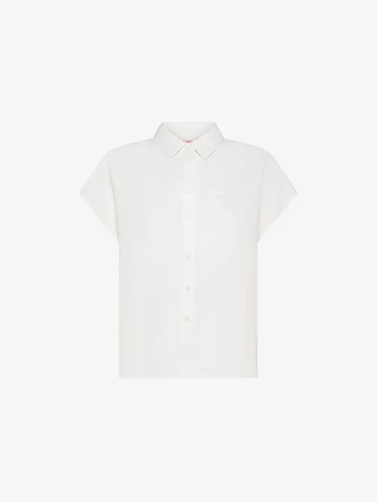 camicia bianca donna mini logo