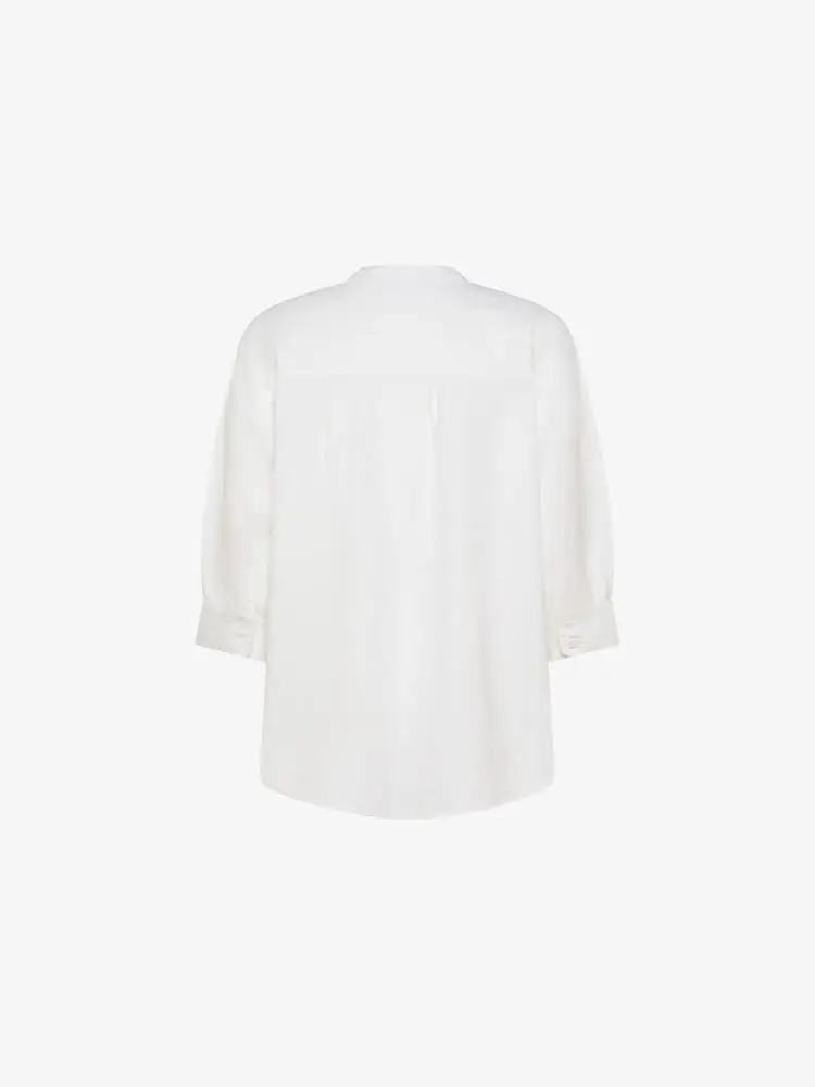 camicia bianca donna mini logo sul petto miniatura 2