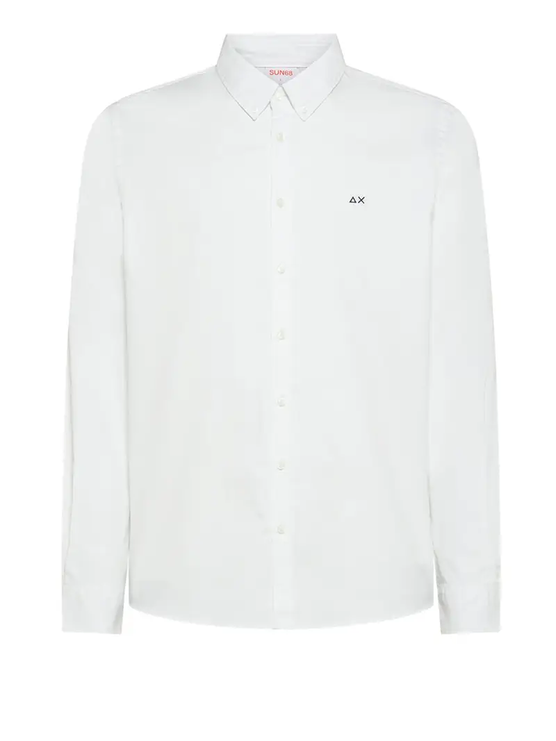 camicia classica sun68 da uomo - bianco