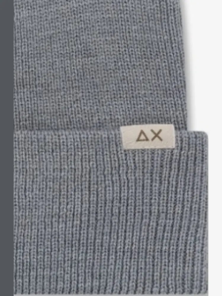 cappello grigio uomo in misto lana mini logo miniatura 2