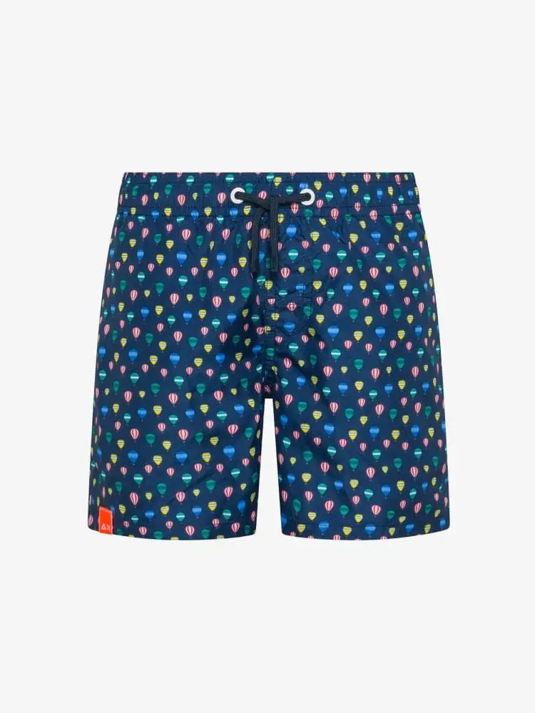 costume avio scuro bambino stampa logo all over