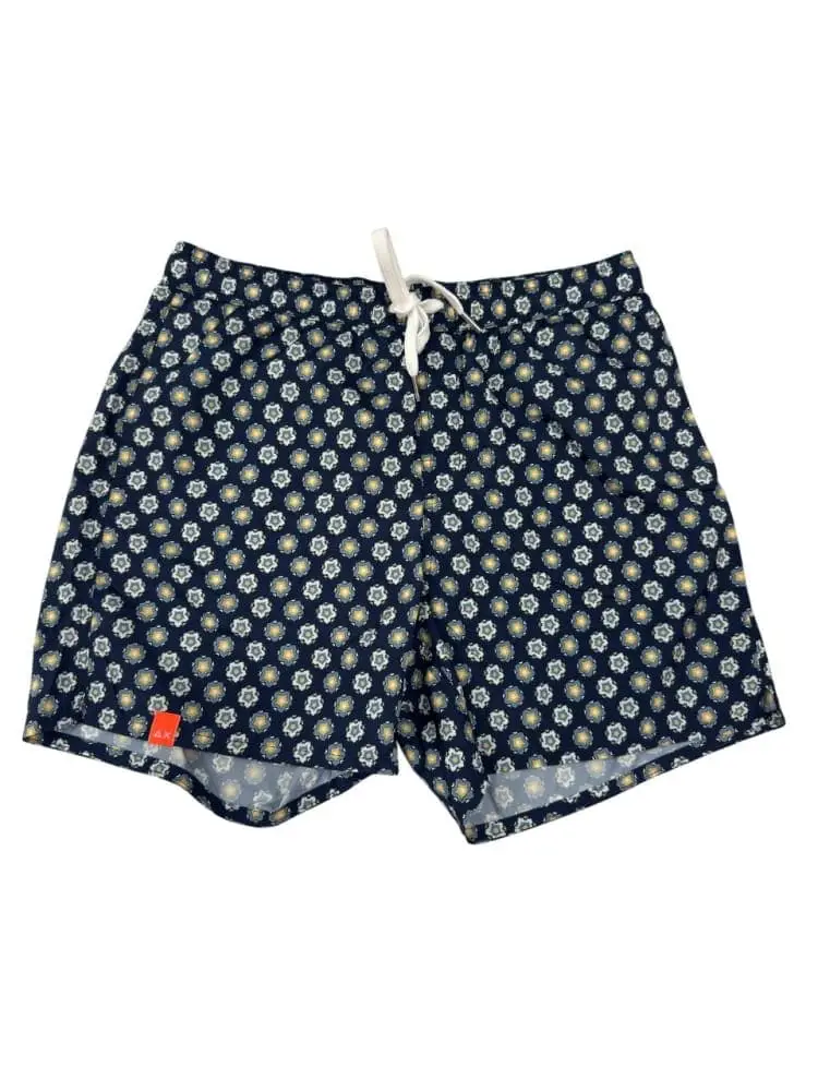 costume blu navy uomo logo all over