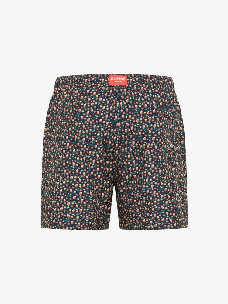 costume blu navy uomo stampa all over miniatura 2