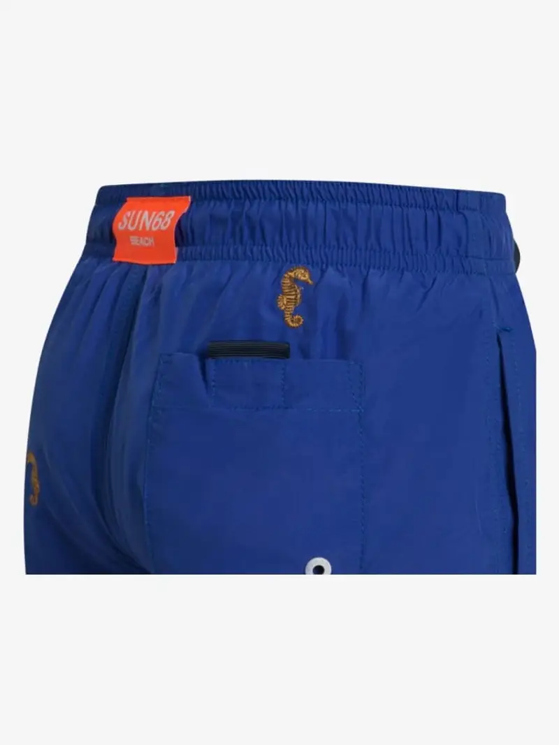 Sun68 costume blu royal bambino logo marino all over miniatura 2