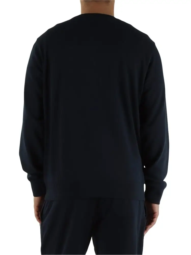 felpa blu navy uomo mini logo miniatura 2