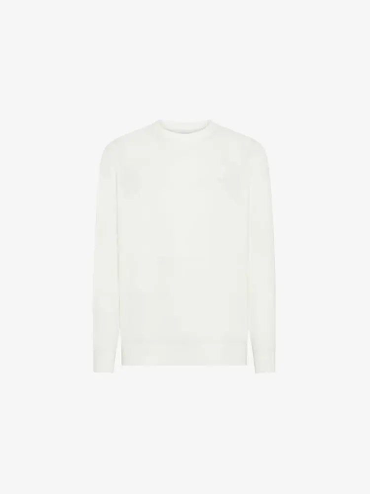 maglia bianca uomo mini logo sul petto