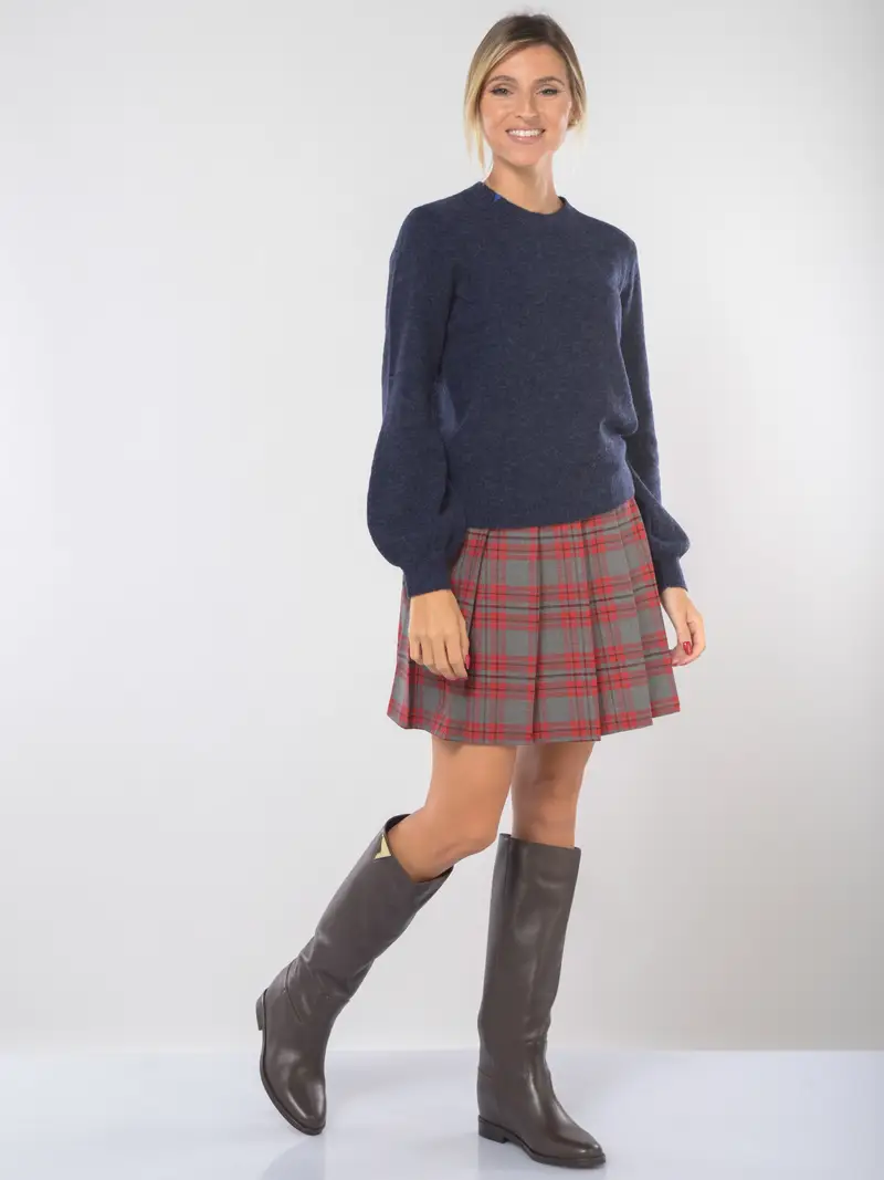 maglia da donna Sun68 girocollo in lana Blu miniatura 2