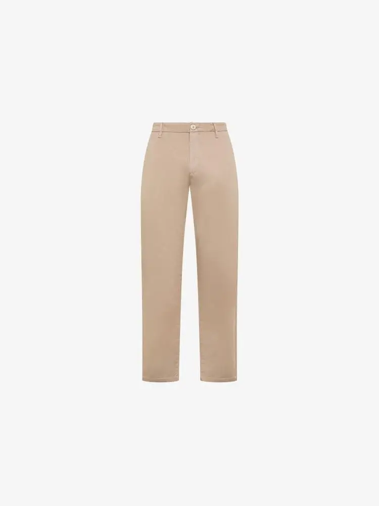 pantalone beige uomo logo sul lato