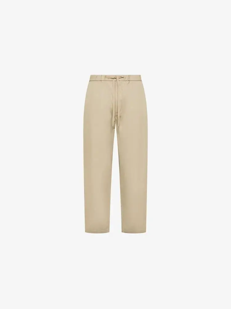pantalone beige uomo mini logo