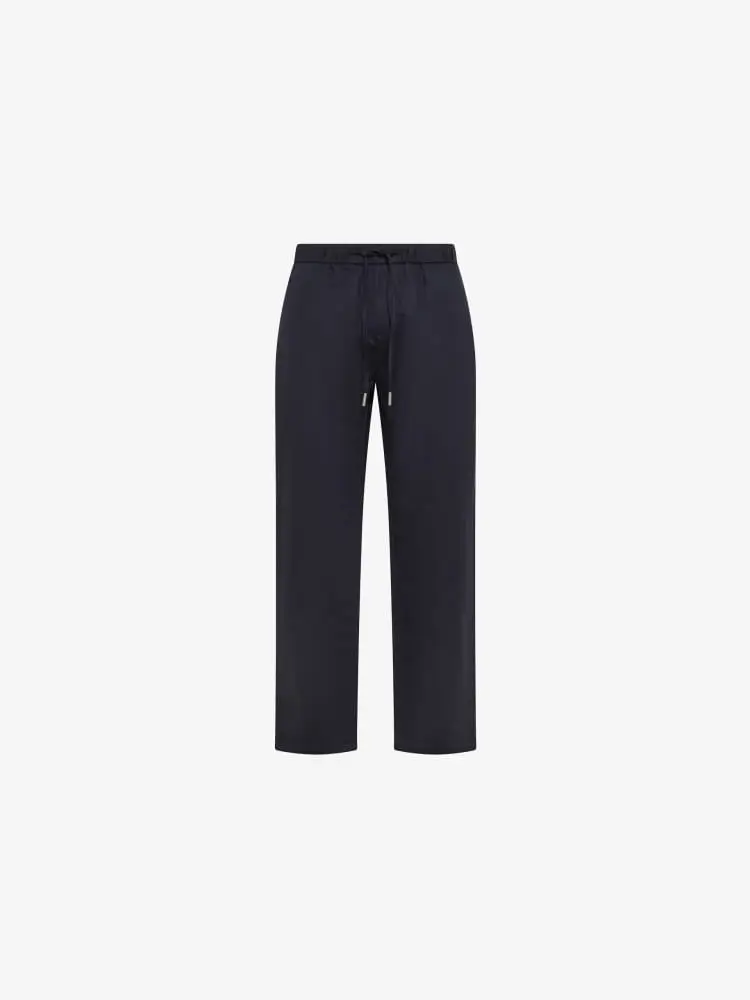 pantalone blu navy uomo mini logo