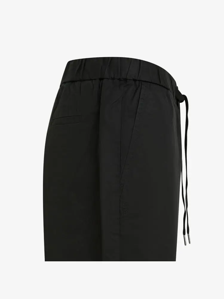 pantalone nero uomo logo sul lato miniatura 2