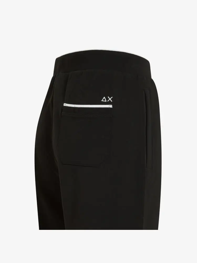 pantalone tuta nero uomo logo sul retro miniatura 2