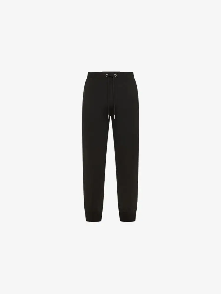 pantalone tuta nero uomo logo sul retro